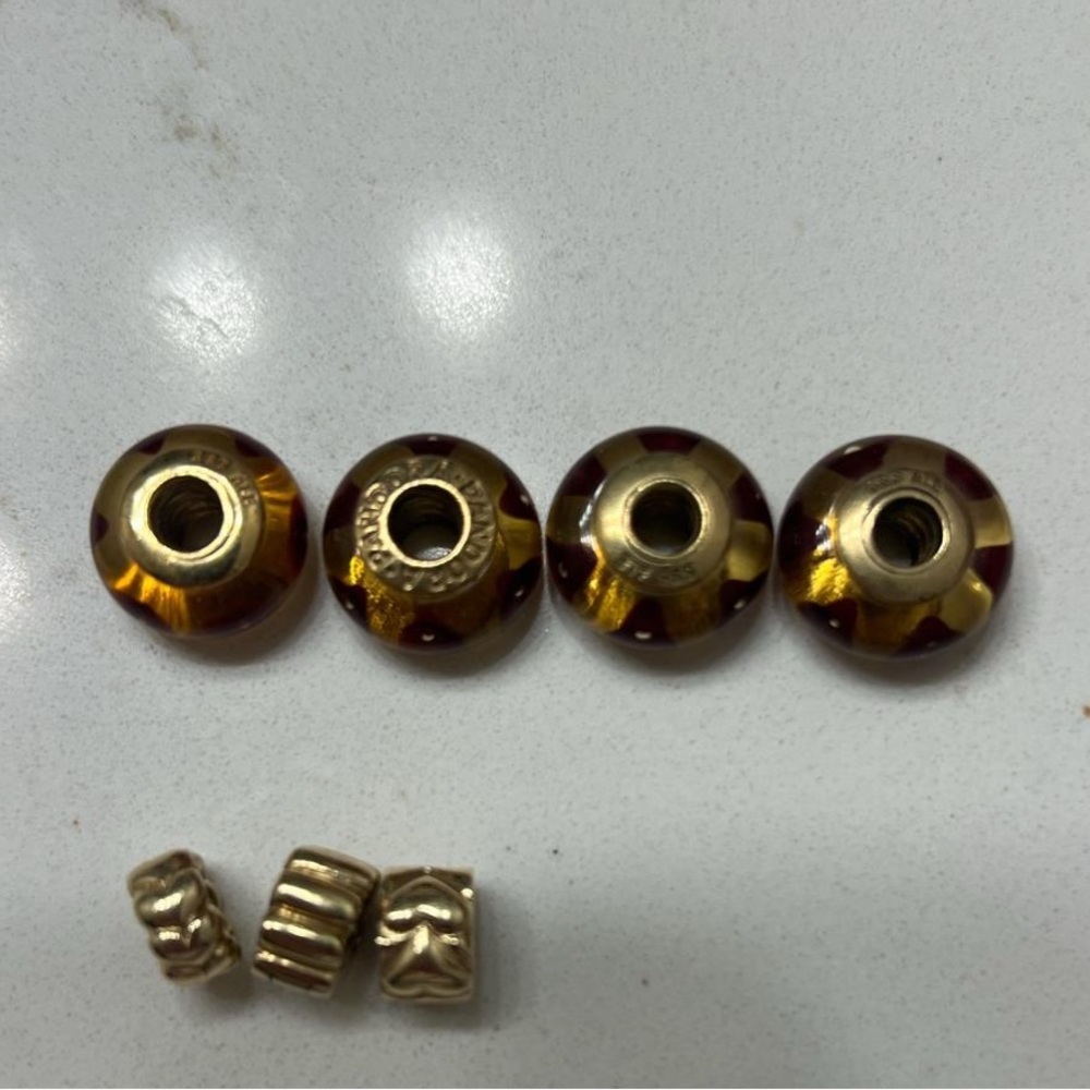 Pandora 14k gold charms